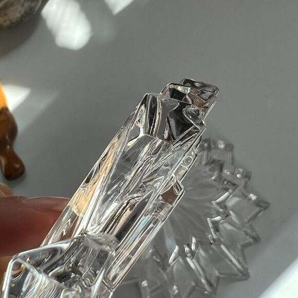 Crystal Box Star With Heavy Lead Shaped Clear Cut Trinket/Jewelry - Picture 10 of 14